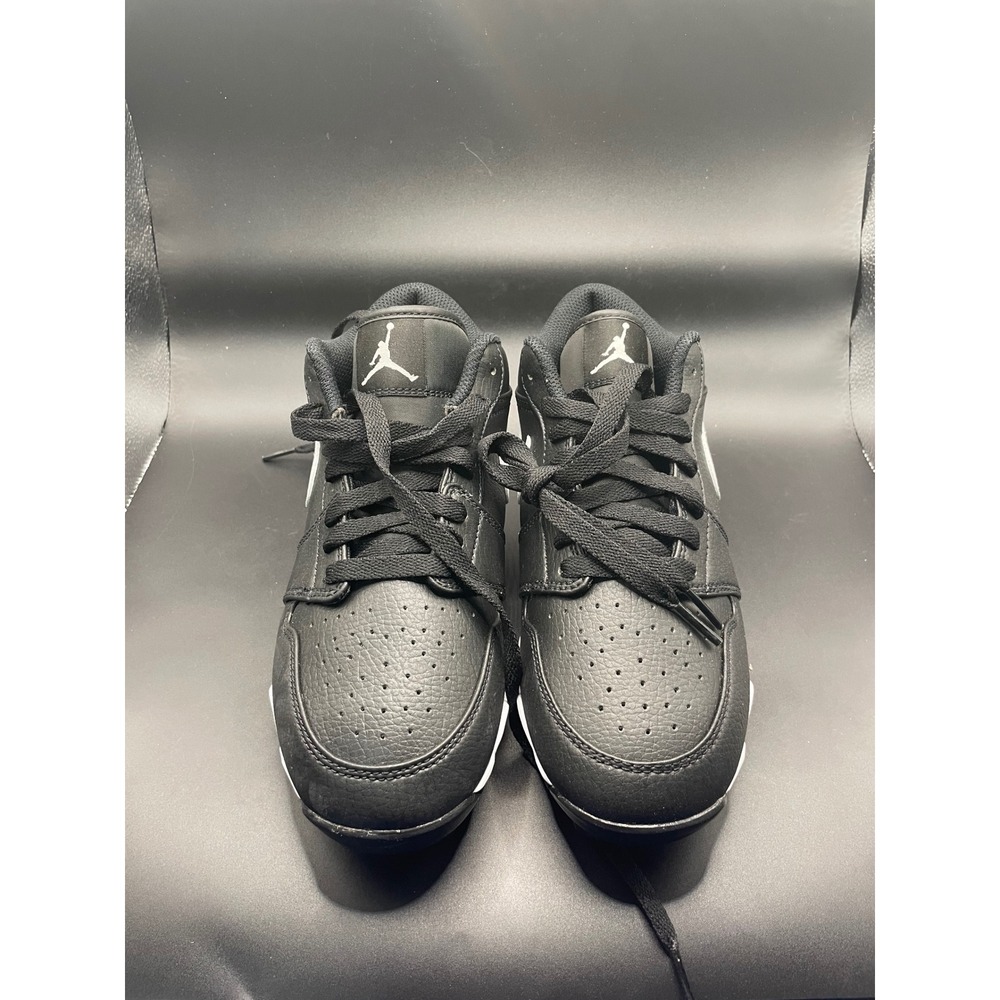 Jordan 1 Low MCS Youth Baseball Cleats Black White HF6885-001 Size 5Y New